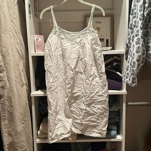 Antique Edwardian cotton slip dress